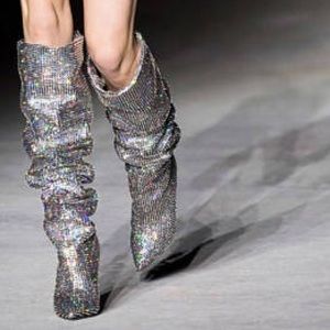 As SEEN on Rihanna Jeffrey Cambel Jeweled Boots